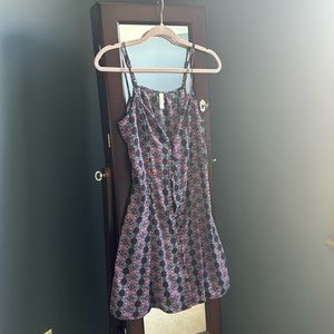 Purple xhilaration patterned dress
